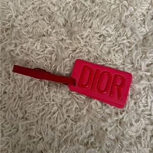Dior Vibrant Red Travel Tag